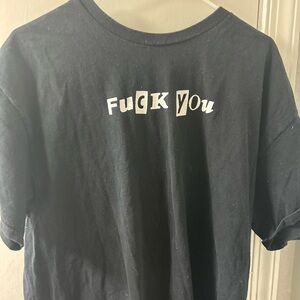 Men's XL "F You" Graphic T-Shirt - Edgy, Comfortable, and Flawless